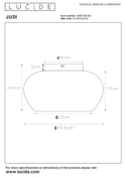 Sale LUCiDE Deckenleuchte JUDI