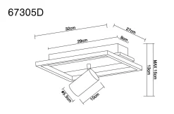 Best GLOBO Lighting Deckenleuchte KASSU