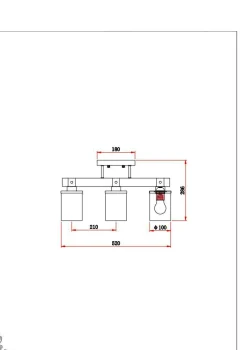 GLOBO Lighting Deckenleuchte LILA