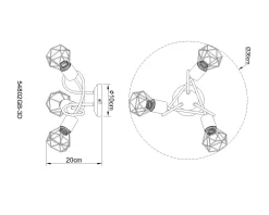 GLOBO Lighting Deckenleuchte XARA I