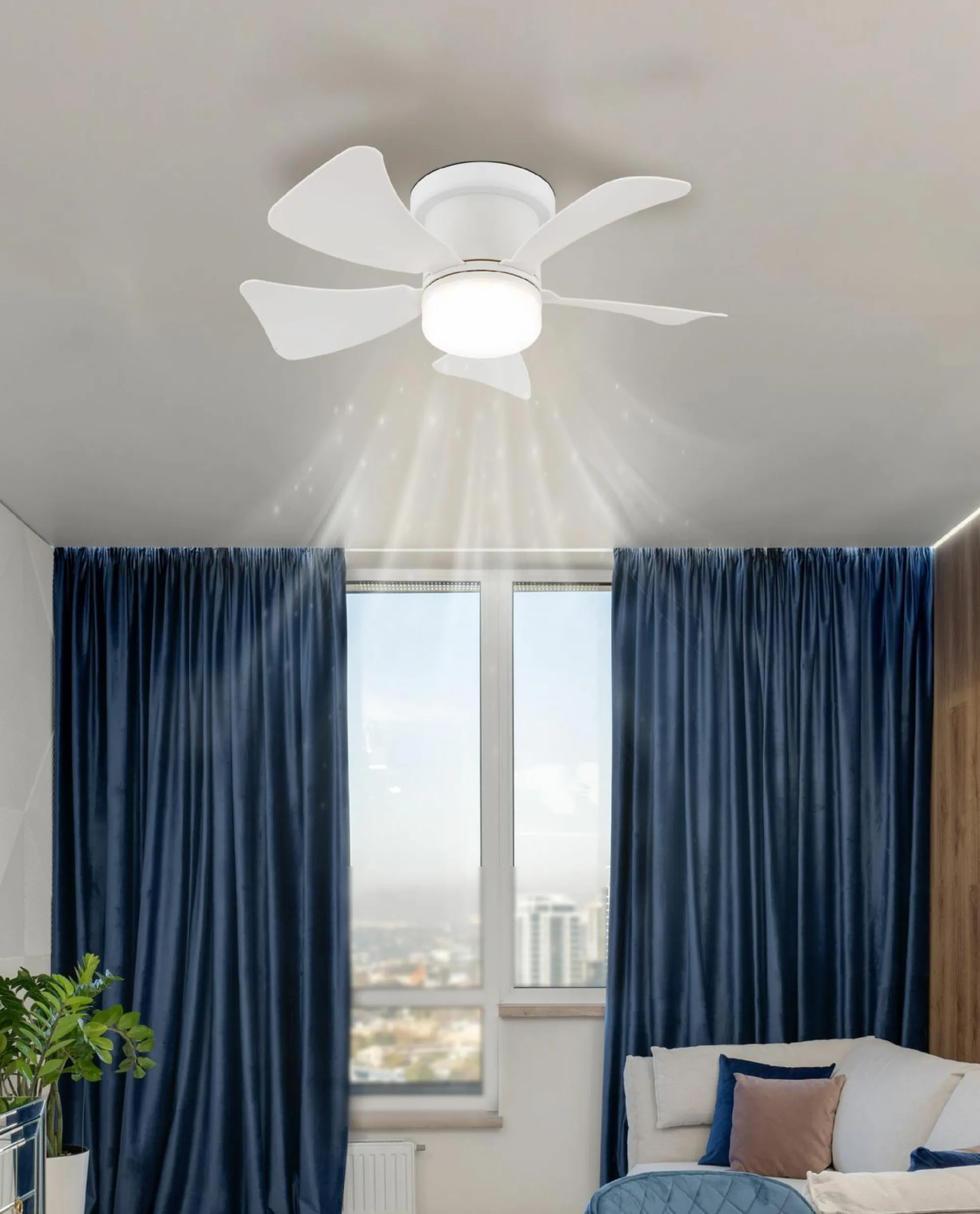 Outlet GLOBO Lighting Deckenventilator HINES