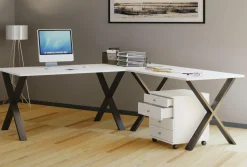 Outlet VCM Eck-Schreibtisch LONA