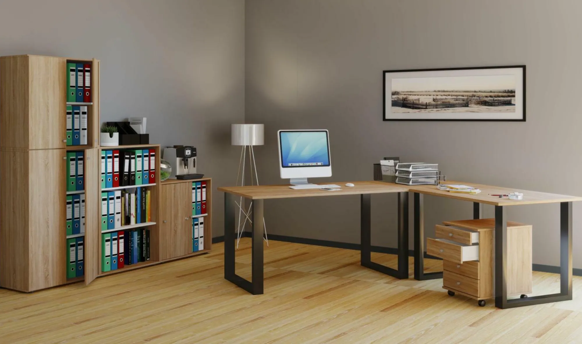 VCM Eck-Schreibtisch LONA