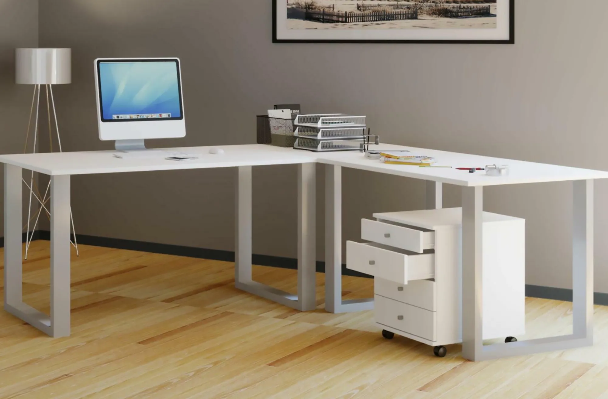 Clearance VCM Eck-Schreibtisch LONA