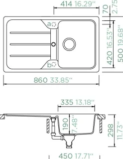 SCHOCK Einbauspüle Formhaus D100