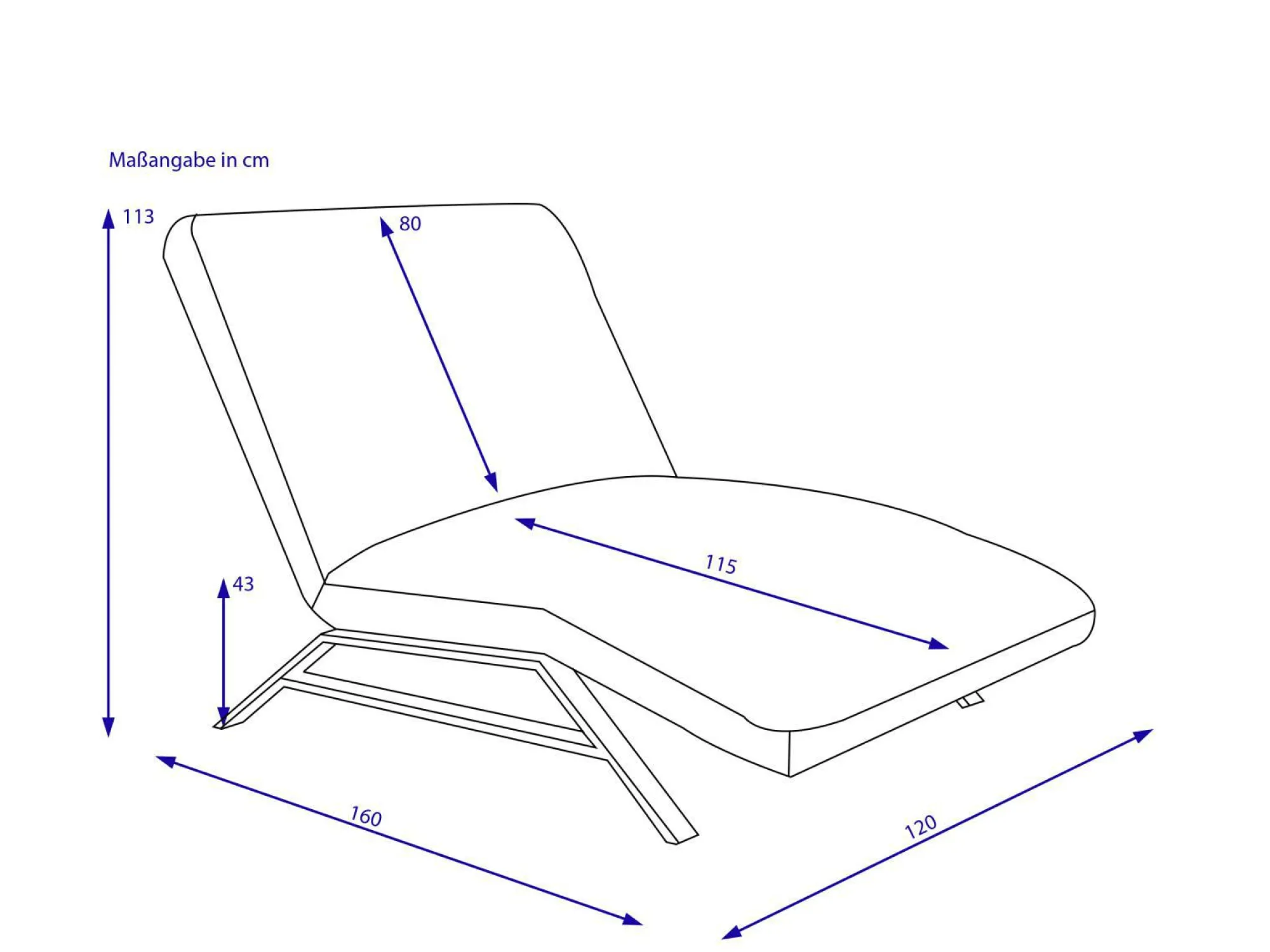 LOFT Einzelliege maxi CHRISTIE