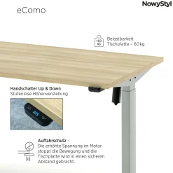 Hot NowyStyl Elektroschreibtisch eCOMO