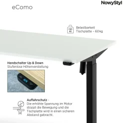 NowyStyl Elektroschreibtisch eCOMO