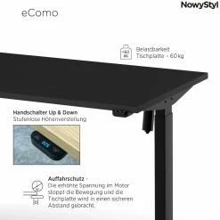 Outlet NowyStyl Elektroschreibtisch eCOMO