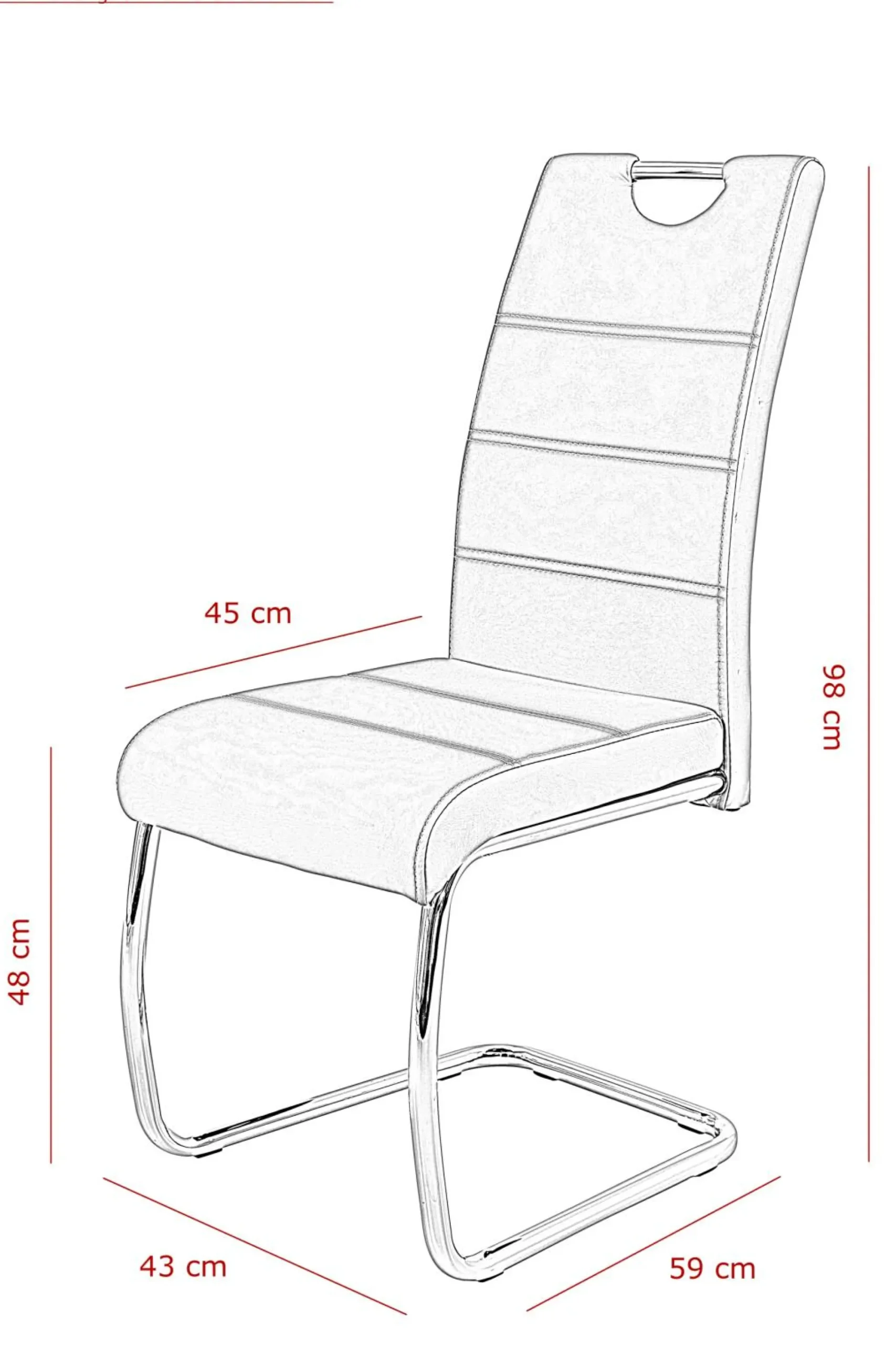 Discount HELA Freischwinger FLORA II 4er Set