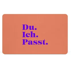 DESIGN@HOME Frühstücksbrett DU. ICH. PASST