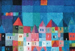 KLEEN-TEX Fußmatte COLOURFUL Houses