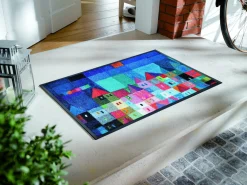 KLEEN-TEX Fußmatte COLOURFUL Houses