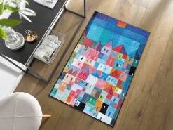 KLEEN-TEX Fußmatte COLOURFUL Houses