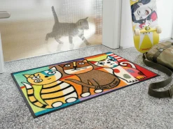 KLEEN-TEX Fußmatte Miezentreffen