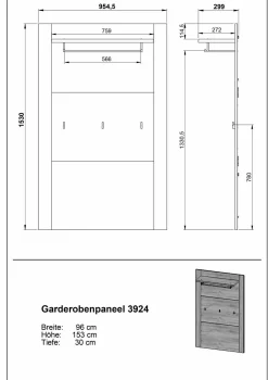 Sale GERMANIA Garderobe CASTERA