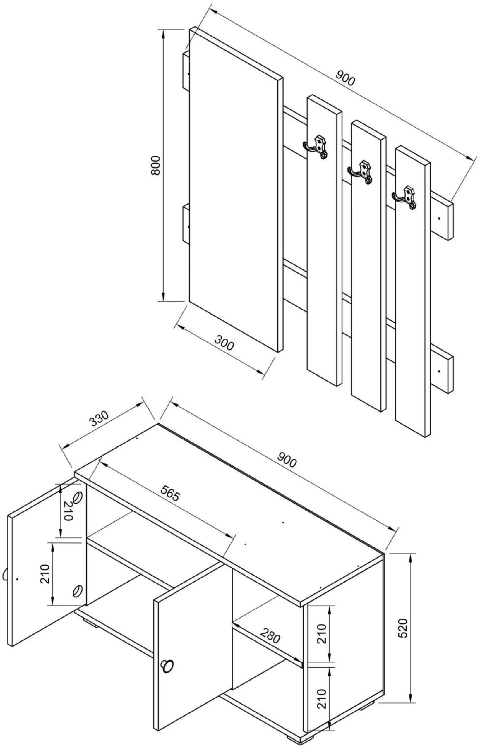 New VCM Garderobe GADOS
