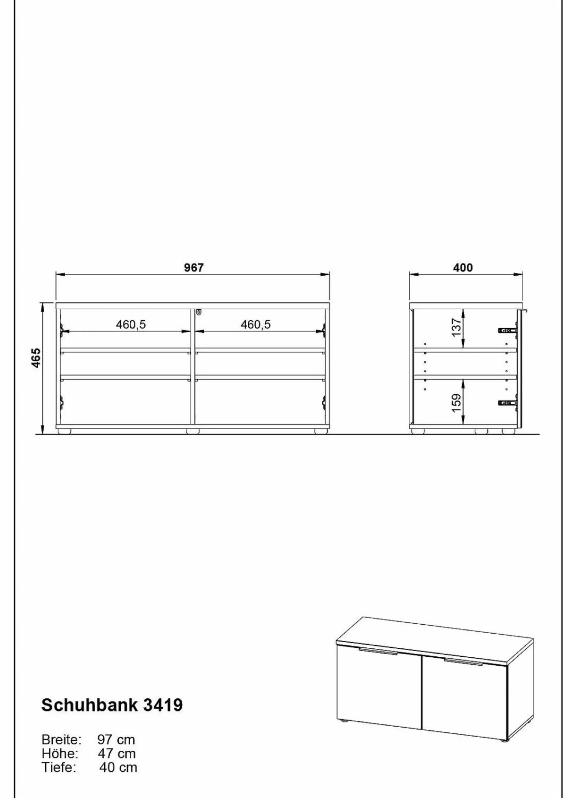 GERMANIA Garderobenset GENOVA