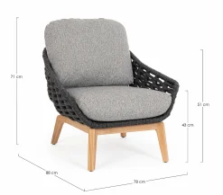 Hot ANDREA BIZZOTTO Gartensessel TAMIRES