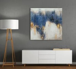 Clearance Sonstige Gemälde ABSTRAKT BLAU UND GOLD