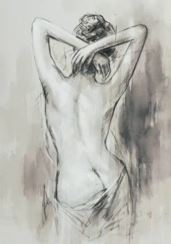 Outlet Sonstige Gemälde AKT EINER SCHÖNEN FRAU