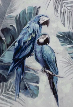 Discount Sonstige Gemälde BLAUE PAPAGEIEN