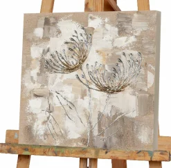 Sonstige Gemälde CHRYSANTHEMEN SILBER