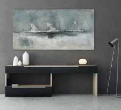 Sonstige Gemälde KOMPOSITION GRAU/SILBE