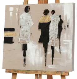 Sonstige Gemälde MODENSCHAU GOLD/SILBER