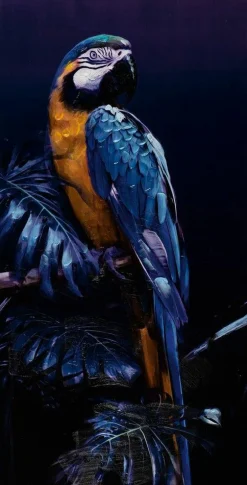Sonstige Gemälde PAPAGEI IN BLAU II