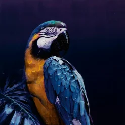 Sonstige Gemälde PAPAGEI IN BLAU II
