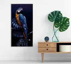 Sonstige Gemälde PAPAGEI IN BLAU II