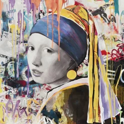 Sonstige Gemälde PERLEN-MÄDCHEN