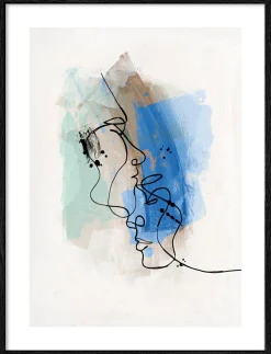 PRO ART Gerahmtes Bild FACE COUPLE