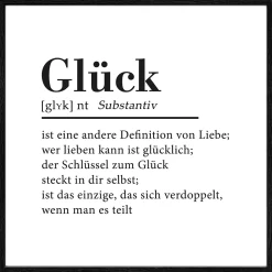PRO ART Gerahmtes Bild GLÜCK