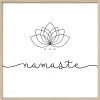 Online PRO ART Gerahmtes Bild NAMASTE