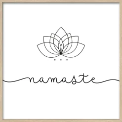 Online PRO ART Gerahmtes Bild NAMASTE