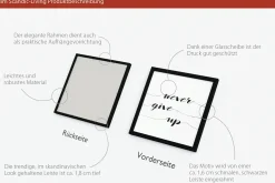 PRO ART Gerahmtes Bild NEVER GIVE UP