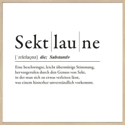 Discount PRO ART Gerahmtes Bild SEKTLAUNE