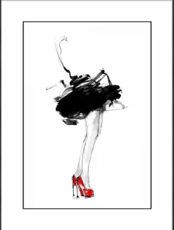 New Sonstige Gerahmtes-Bild RED SHOES