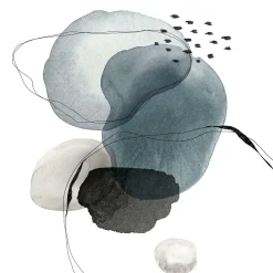 New PRO ART Glasbild ABSTRACT SHAPES I