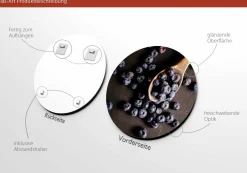 PRO ART Glasbild BLAUBEEREN