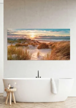 Sonstige Glasbild DÜNEN IM SONNENAUFGAN