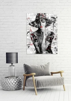 Clearance Sonstige Glasbild 70´er SCHLAPPHUT