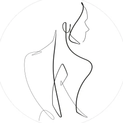 PRO ART Glasbild FACE LINES II