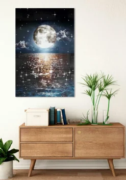 Sonstige Glasbild GLITZER MOND