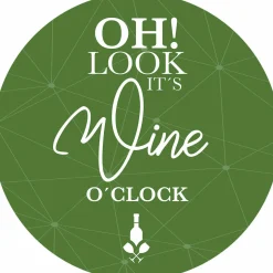 Sale Glasbild IT'S WINE O'CLOCK