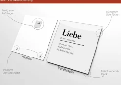 PRO ART Glasbild LIEBE