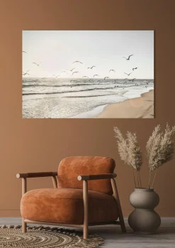 Best Sonstige Glasbild MÖWEN ÜBER DEM MEER