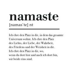 PRO ART Glasbild NAMASTE II